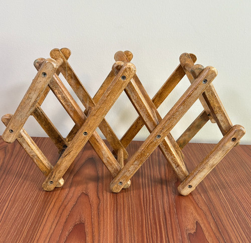 Vintage accordion wine - accordion, rack