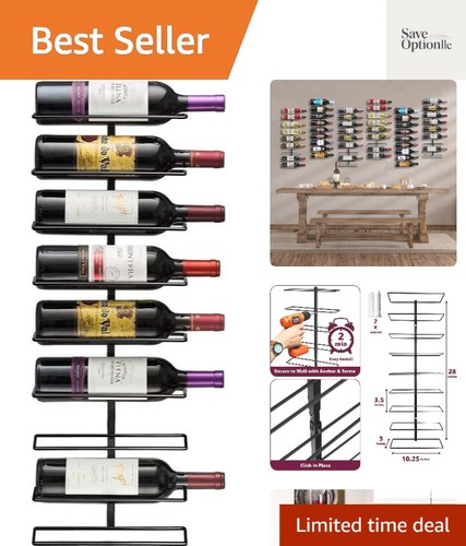 Sleek metal wine rack - rack,