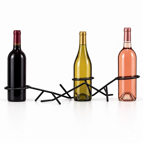 Black metal bottle - bottle, rack