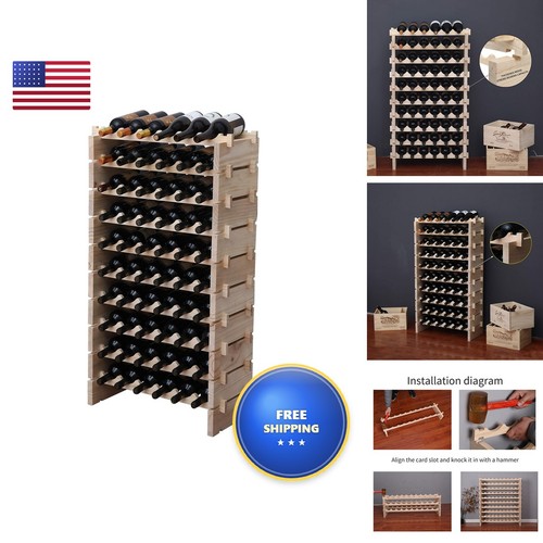 Fdjamy wine rack solid - rack, wood