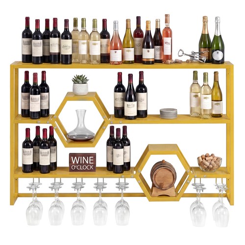 Wall mounted wine rack - wine, 47”