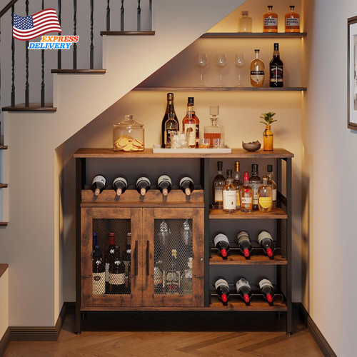 Wine bar rack cabinet - bar,