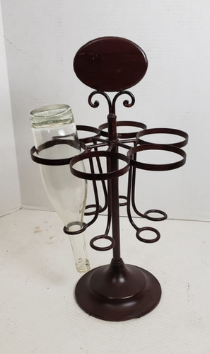 Wine rack tabletop six - tabletop,