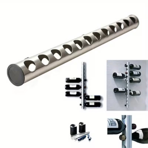 Stainless steel wine rack - steel, bar