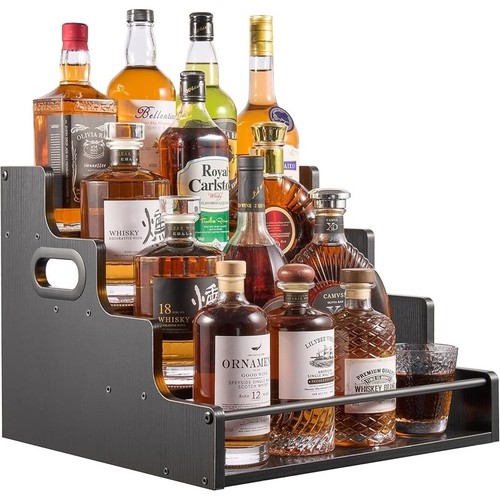 Tier liquor shelf - shelf, rustic