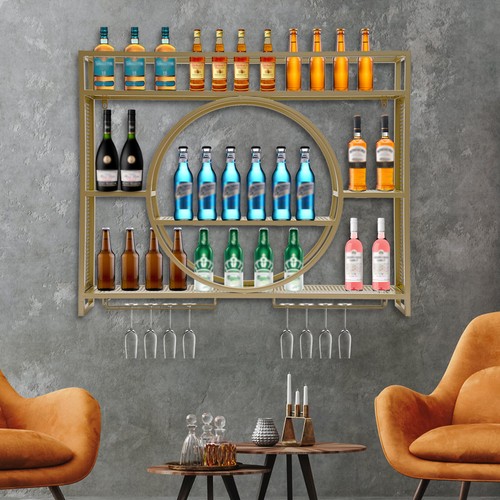Wall mounted wine rack - mounted,