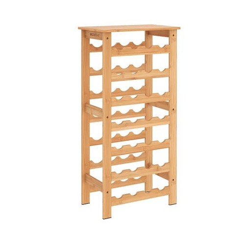 Bottle bamboo wine rack - 28-bottle,