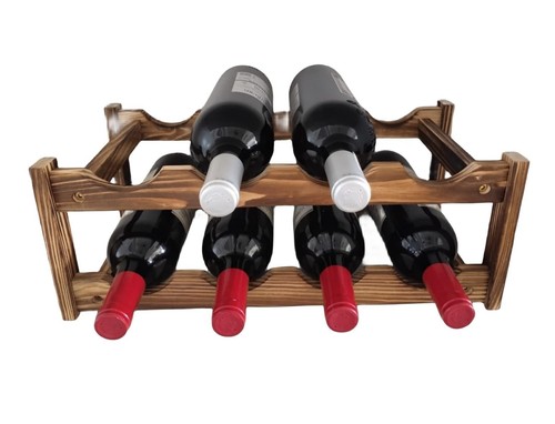 Bottle wooden wine rack - 8-bottle,
