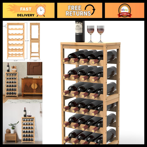 Freestanding tier bamboo - freestanding, 6-tier