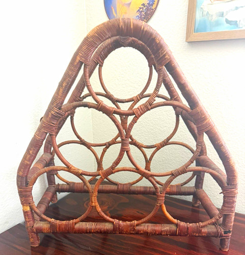 Wicker rattan vintage - vintage, mcm