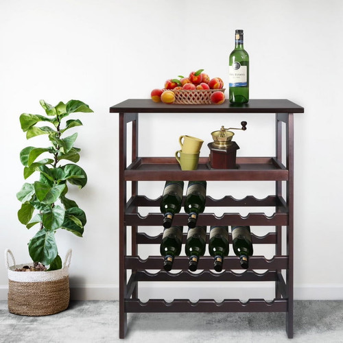 Solid wood bottle - solid, 18-bottle