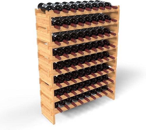 Wine stack bottle bamboo - wine,