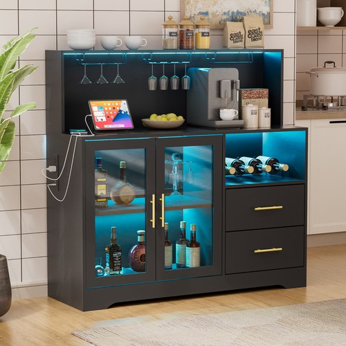 Wine bar cabinet with rgb - wine,