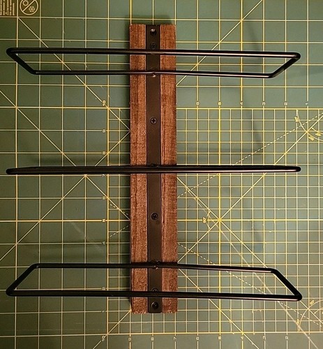 Metal and wood tier - wood, wine