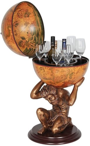 Globe bar wine cabinet - 33",