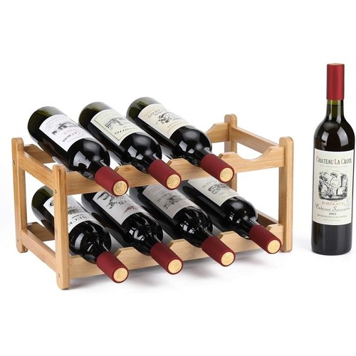 Bamboo wine rack - bamboo, saving