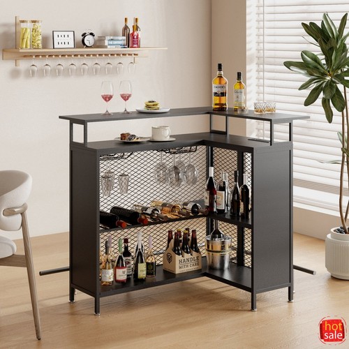 Shaped bar cabinet - cabinet, wine