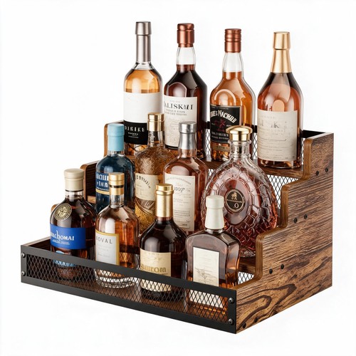 Liquor bottle display shelf - bottle,