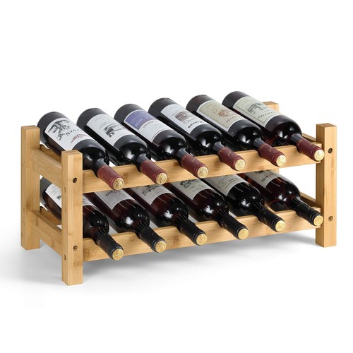 Tiers bamboo wine rack - tiers,