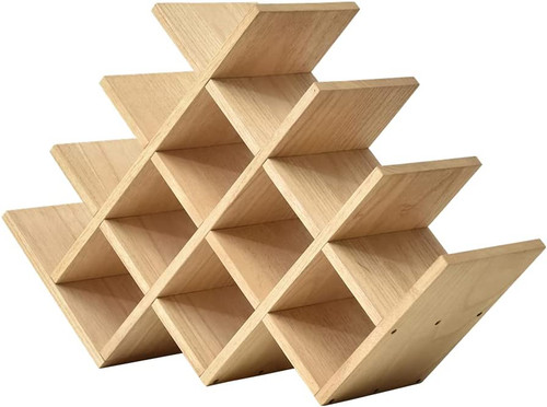 Wood wine rack bottle - rack,, 13-bottle