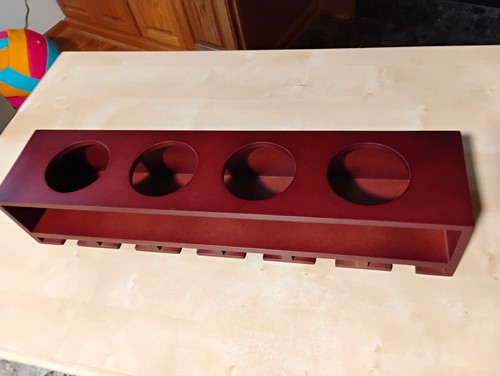New wall mounted red wood - wall,