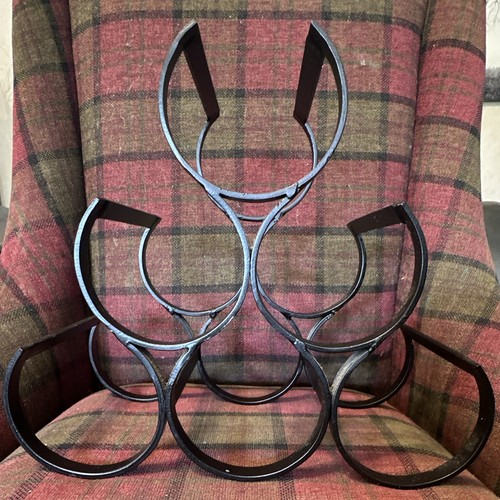 Black metal countertop wine - metal,