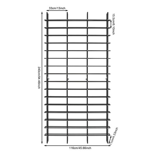 Wine rack metal wall - wall, mount