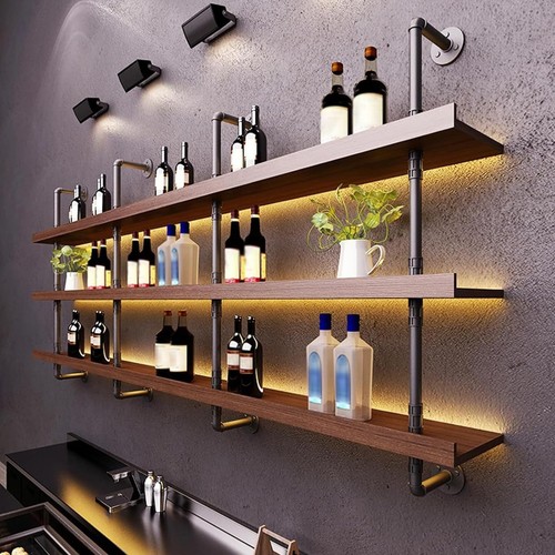 Led lighted wall - led, wine