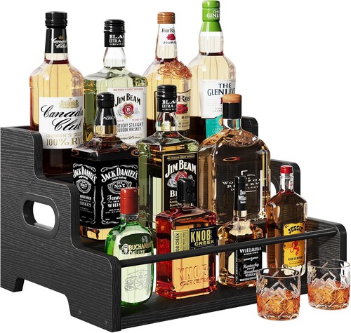 Liquor bottle display shelf - liquor,